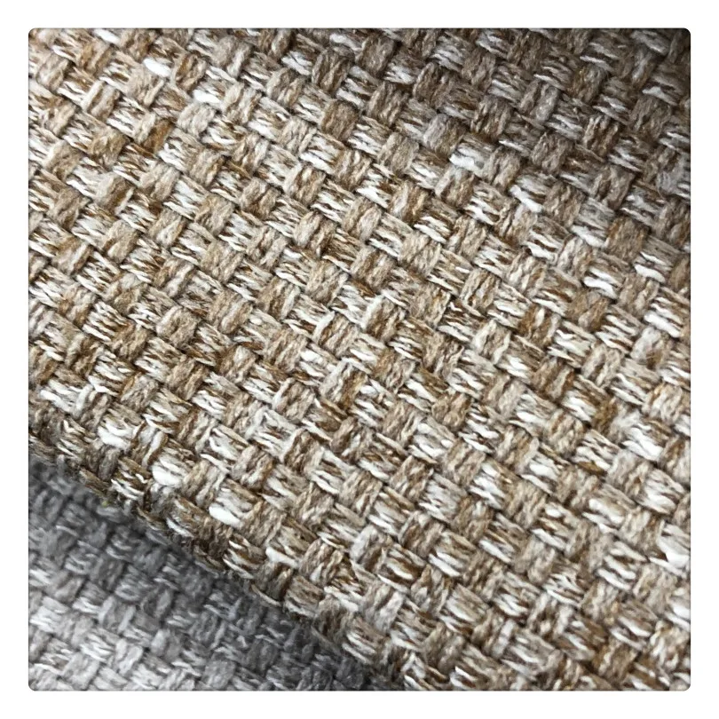 High Quality Polyester Plain Linen Upholstery Fabric for Sofa and chair