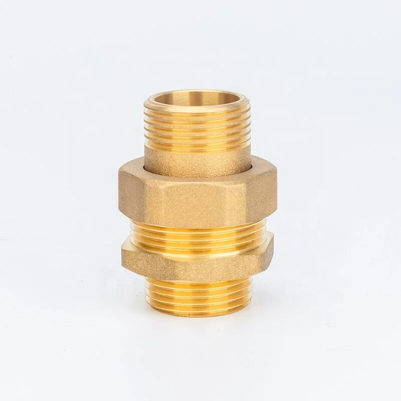 Высококачественные соединительные фитинги из латуни с внутренней наружной резьбой сантехническая гайка гофрированный Соединительный фитинг
