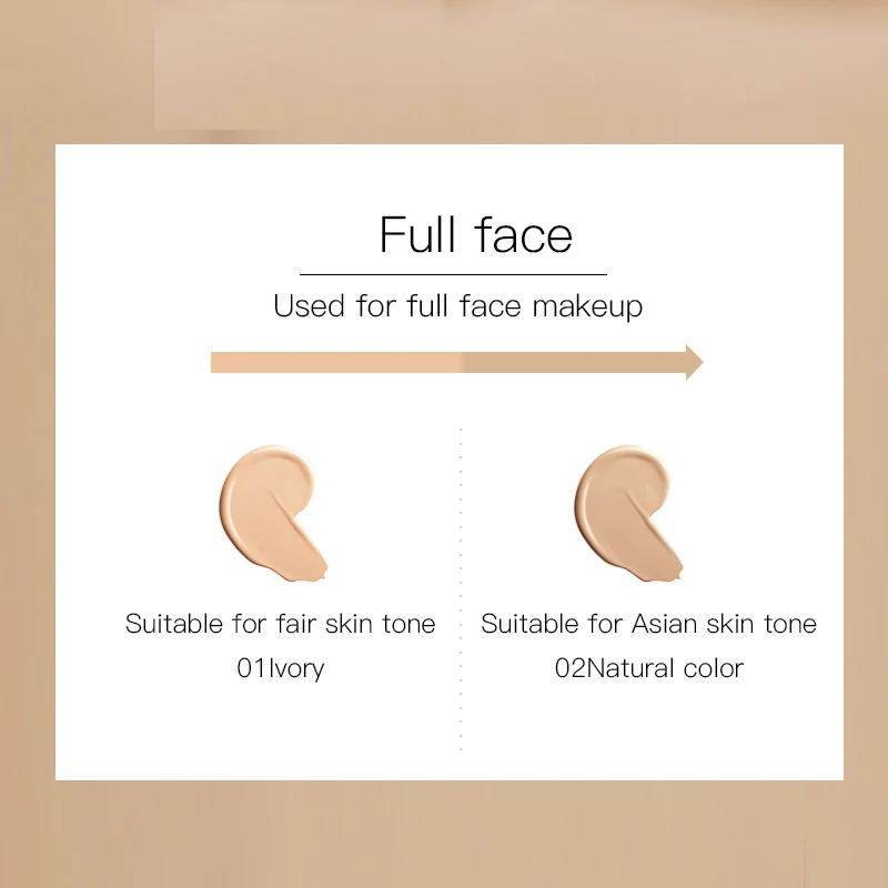 Moisturizing Foundation Air-permeable Natural Brightening Makeup air cushion bb & cc cream