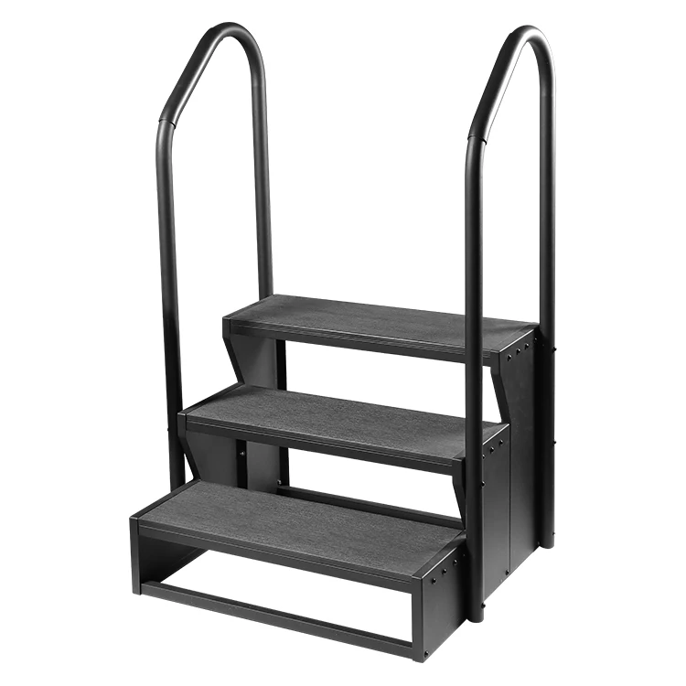 TSPK 3-tier swim spa step High-end texture wood plastic step suitable for hot tub&swimming spa step