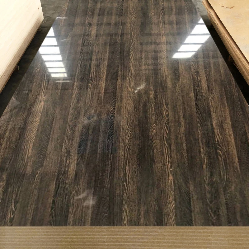 High Glossy Uv Mdf Board 18mm Uv Coated Mdf Board For Kitchen Cabinets
