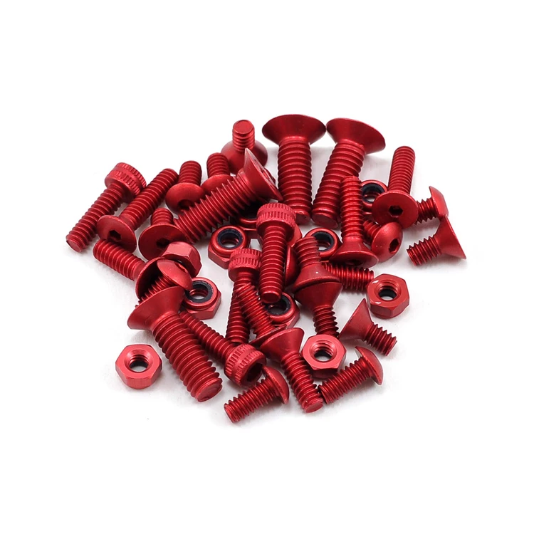 М3 М4 М5 М6 анодированный алюминиевый потайной винт с шестигранной головкой