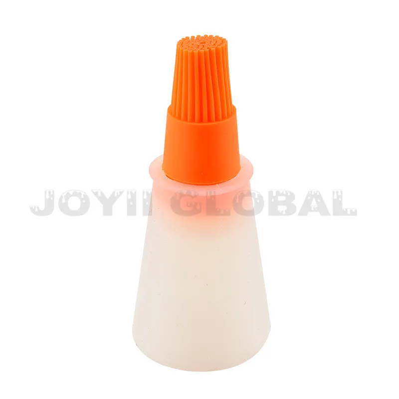 creative cheap promotional kitchen ware products Portable Silicone Oil Bottle With Brush Baking BBQ Basting Brush Pastry making