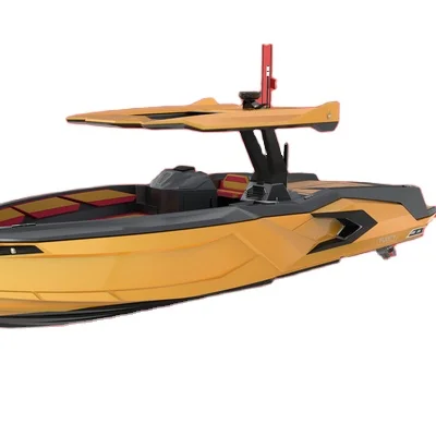 Alesta Marine Luxury Raptor Parasailing Excursion Boat YELLOW New Fiber Glass Entertainment CE Best Quality White Ocean Sea Lake