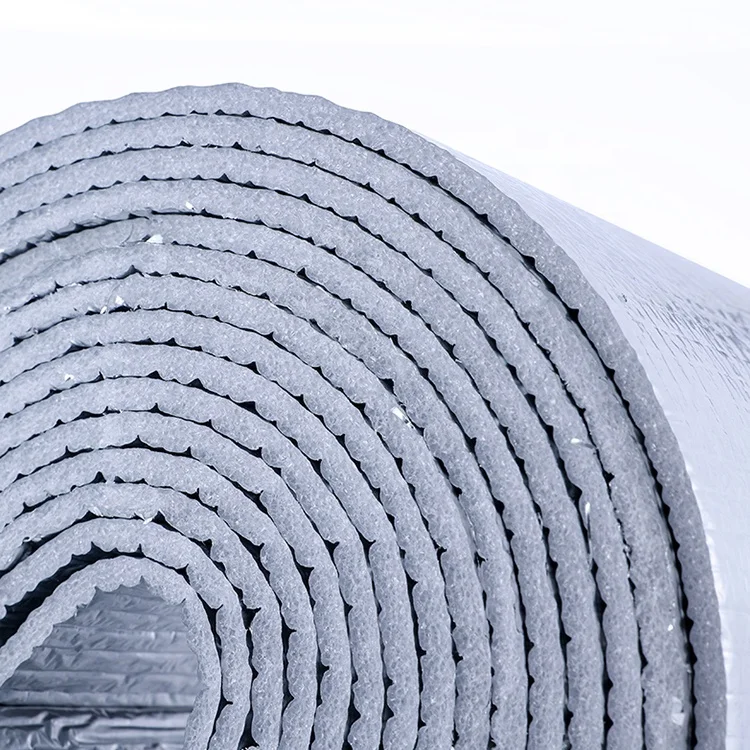 Heat Insulators Materials Polyethylene Closed Cell Epe Foam With Aluminum Film For Thermal Insulation