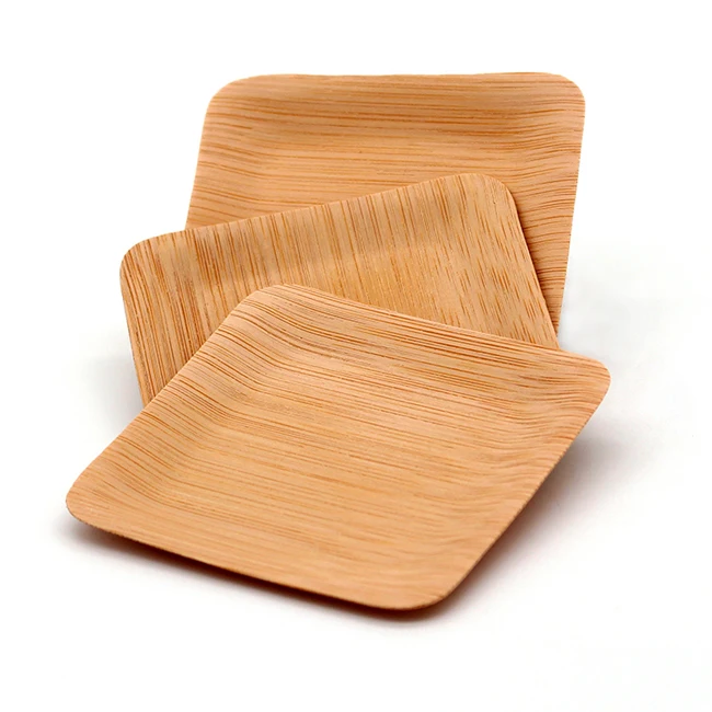 Bamboo Plates Wooden Plates Disposable wooden plates cutlery