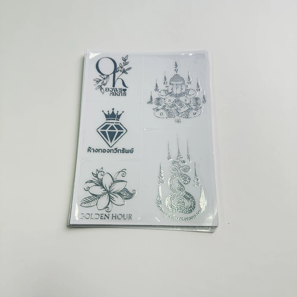 Custom 3d Waterproof Logo Transfer Labels Electroforming Metal Nickel Silver Metal Stickers