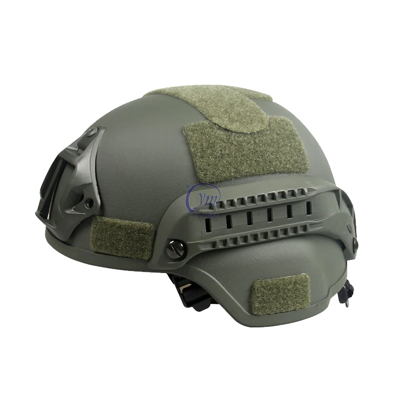 Wholesale Khaki PE MICH Ballistic Helmet Army Security  Bulletproof Military Helmet