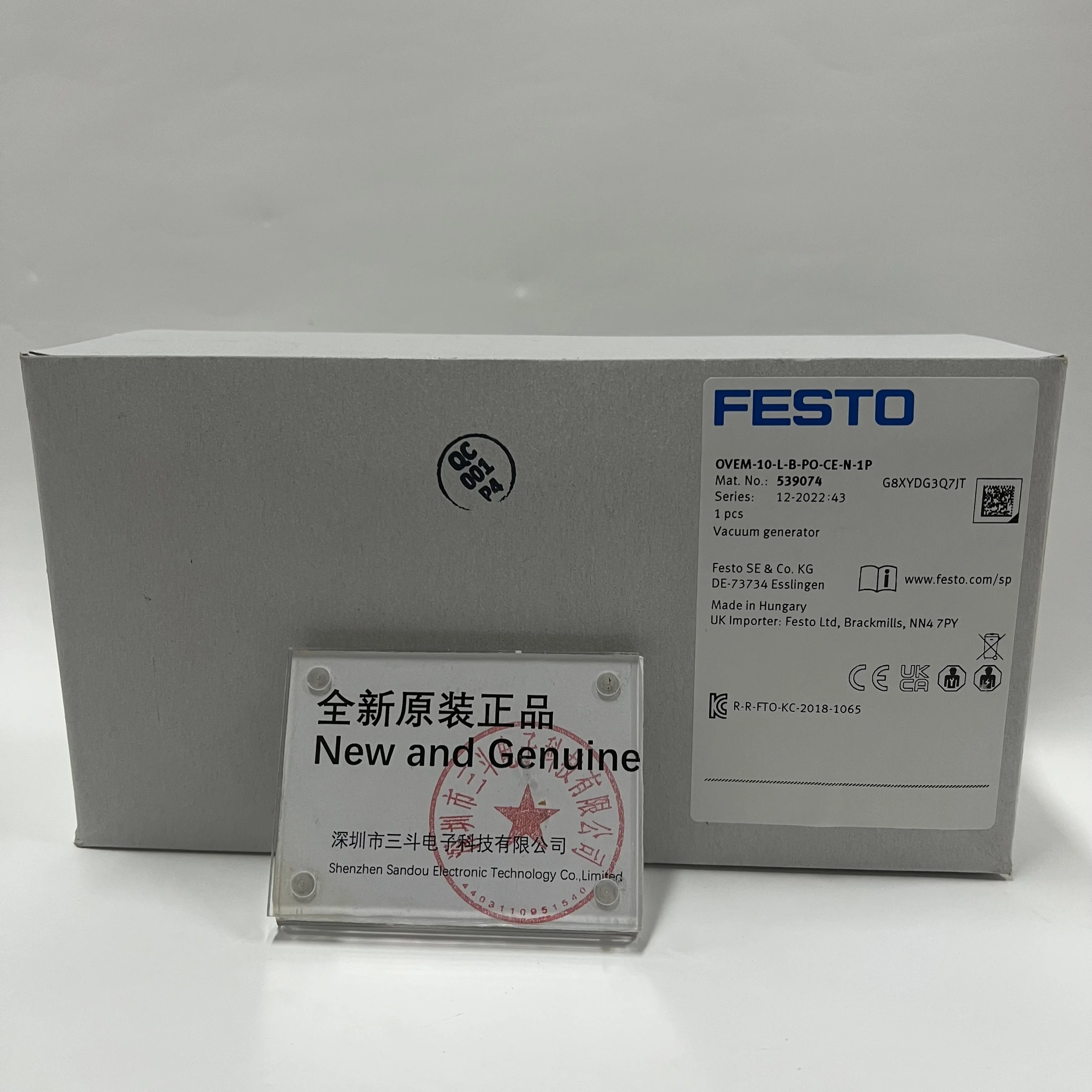Новый и оригинальный вакуумный генератор-FESTO-парижском M-10-L-B-PO-CE-N-1P