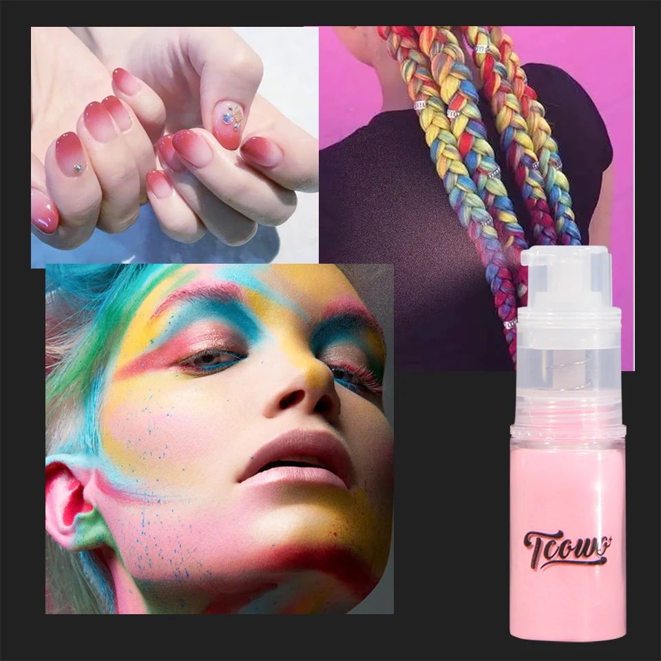 Good Quality Shiny Neon Powder For Body Spray Macaron Color Shimmer Glitter Body Mist for Nightclub Party