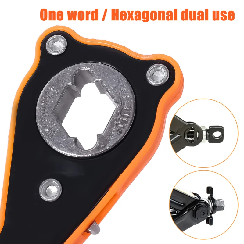 HAIYUAN High quality 2 in 1 Swivel Steel Scissor Lifting Car Labor Saving Jack Ratchet Rachet Wrench Car Jack Lifting Wrench