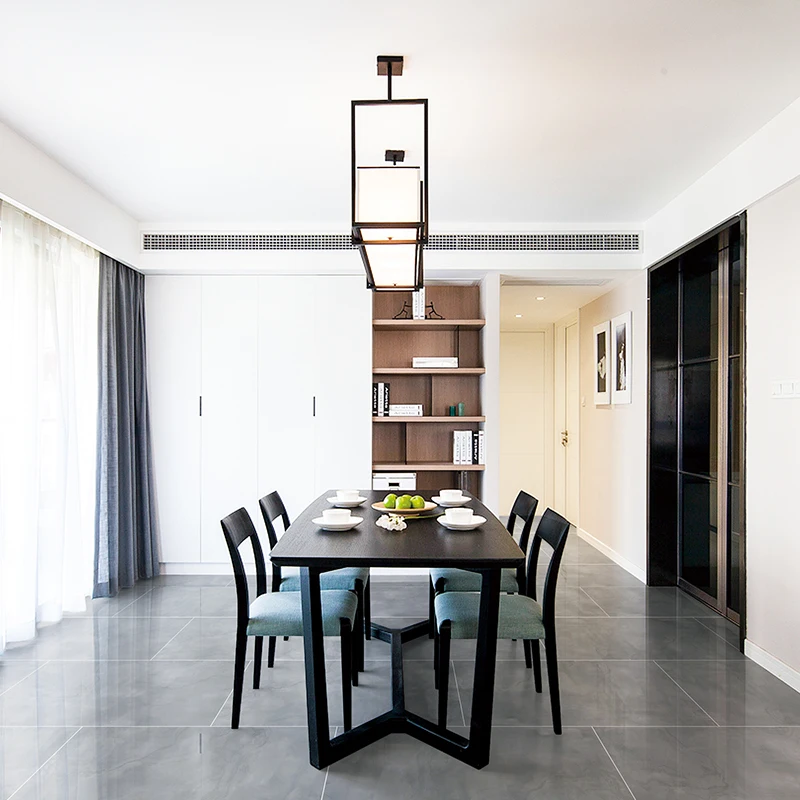 Dark gray glazed glossy porcelain tiles, shipped to countries all over the world, various tile styles