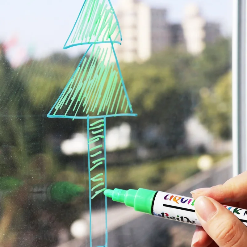 liquid chalk markers for window, chalkboard, LED board, glass, ceramic, plastic