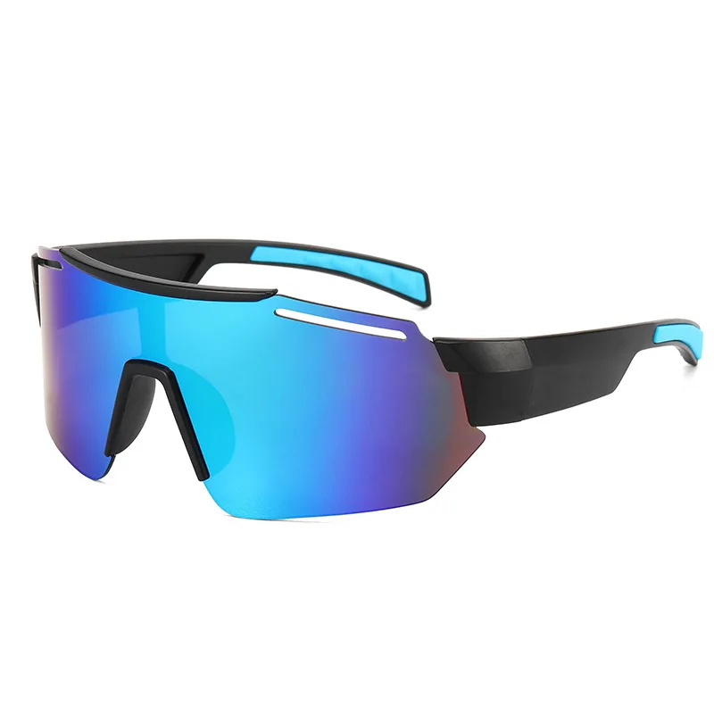 2022 Fashion Brand Designer Cycling Night Vision Glasses Colorful Outdoor Sports Large One Piece Sunglasses