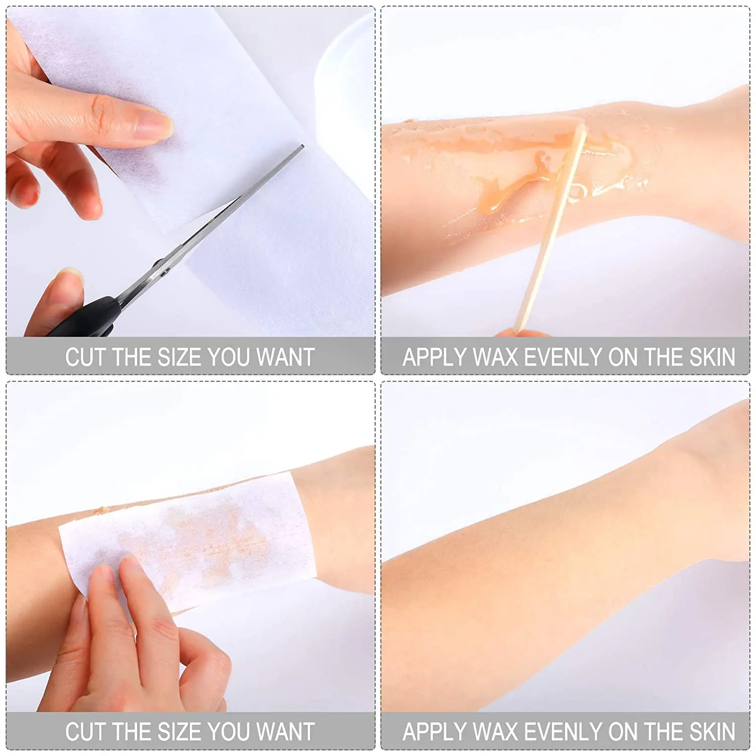 Non Woven Hair Removal Wax Strips Waxing Paper Rolls Body Facial  For Bikini Body Leg Hair Removal Men Depilatory Wax Paper Roll