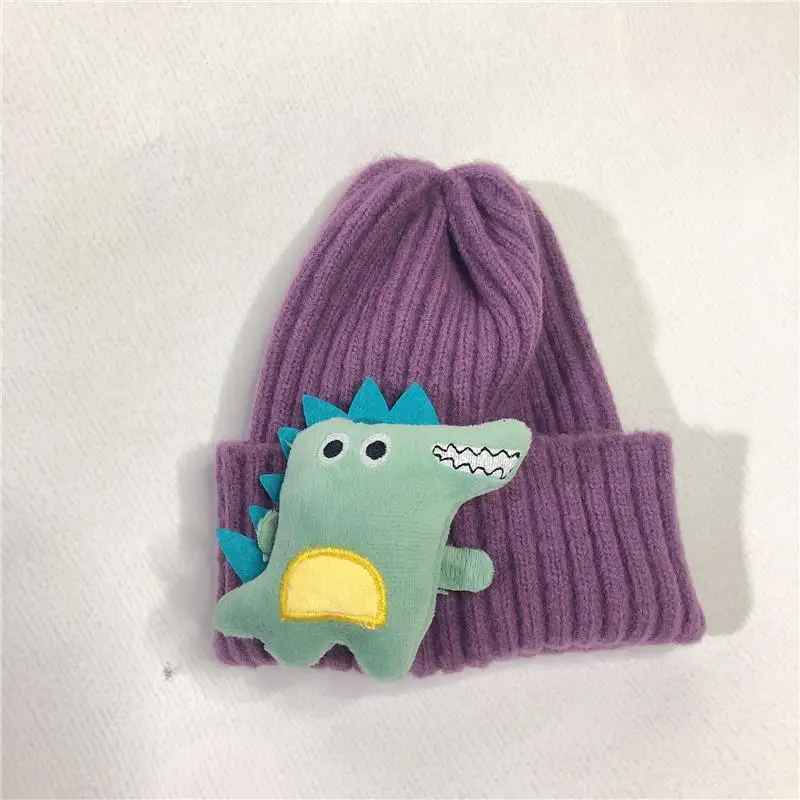 New arrival Winter new alligator doll wool hat Parent-child knitted beanie hat  wholesales