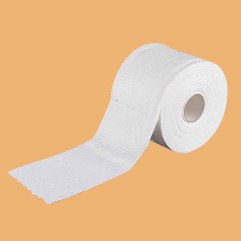 
Custom logo cleaning towel drawstring bag wholesale roll tissue face cloth 