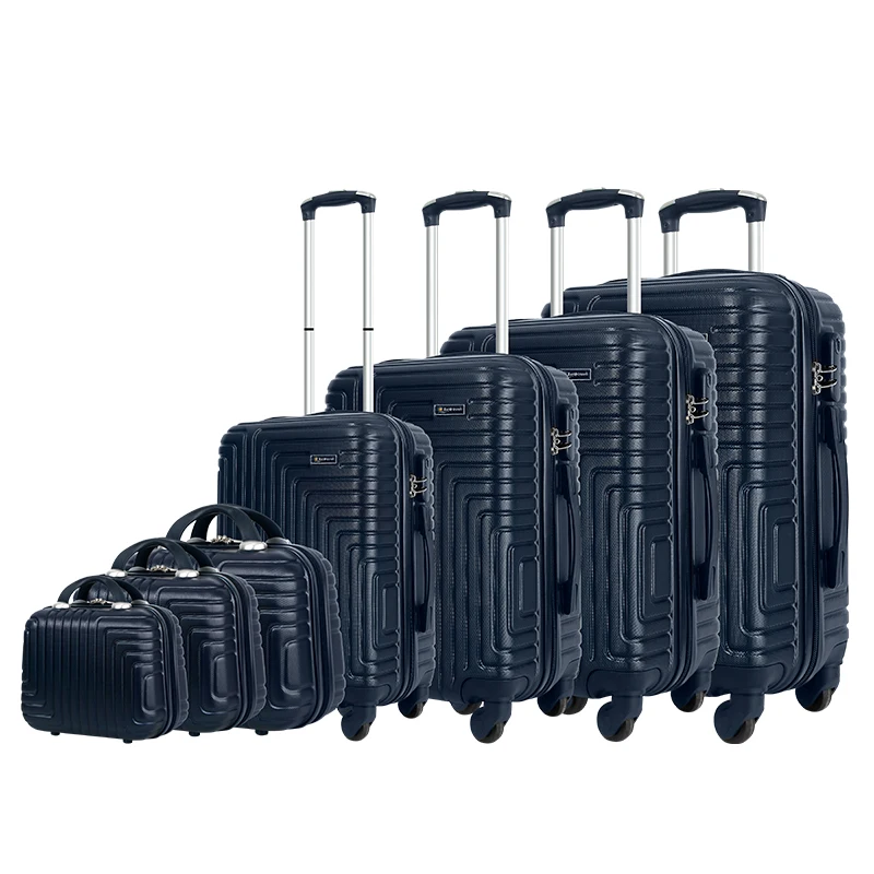 Designer Custom Luggage ABS Valise Trolley Luggage Carry on Suitcase Set