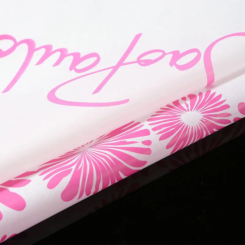 Custom 17gsm Dress Shirts Packing Wrapping Paper Pattern Text Package Paper Gift Wrapping Paper