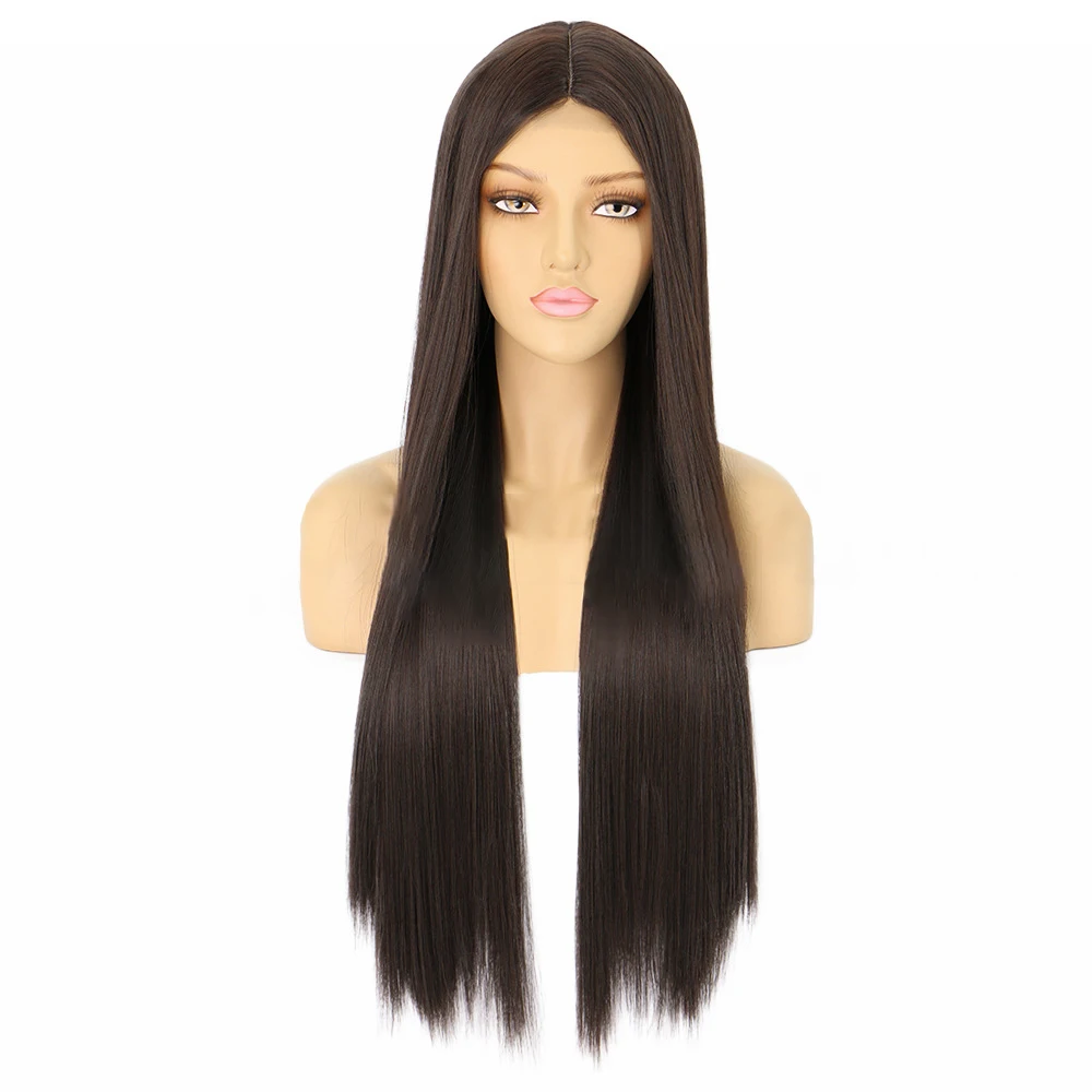 Wholesale 28 inch headband wigs straight lace front wig