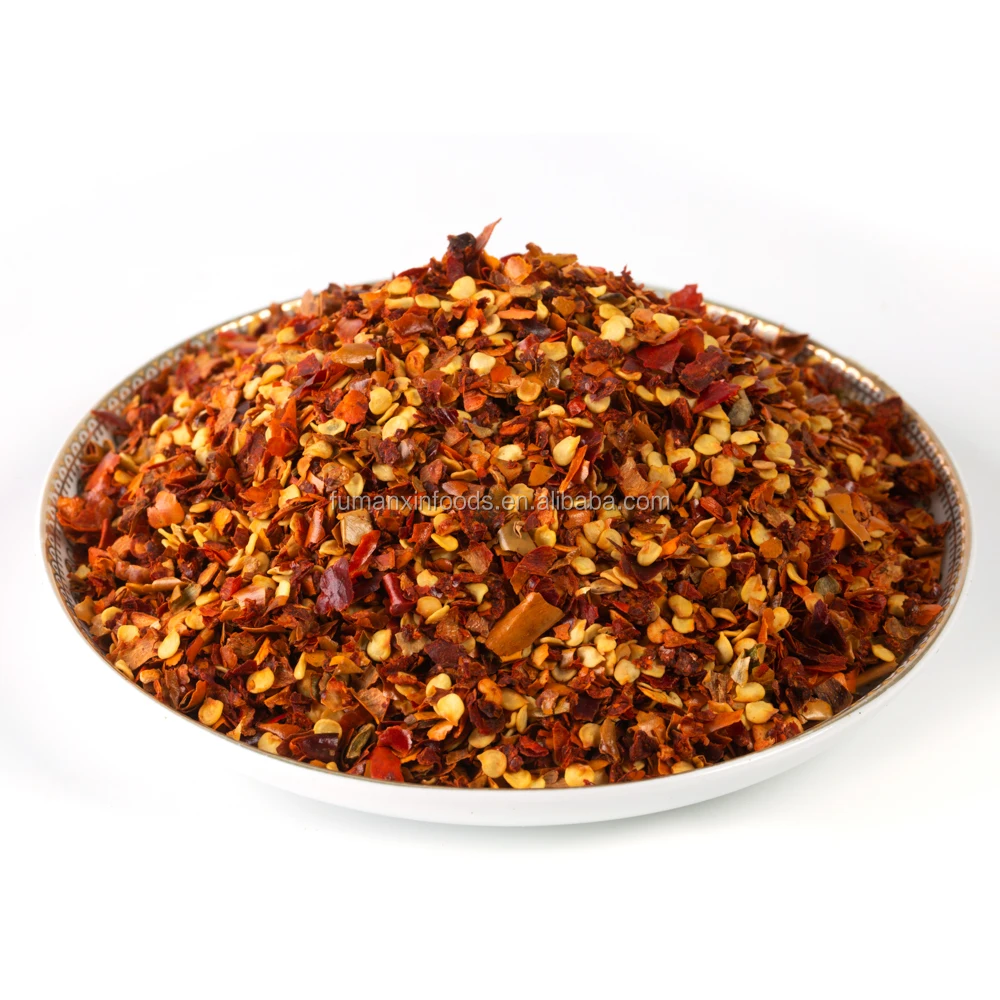 dried red Crushed chilli with low