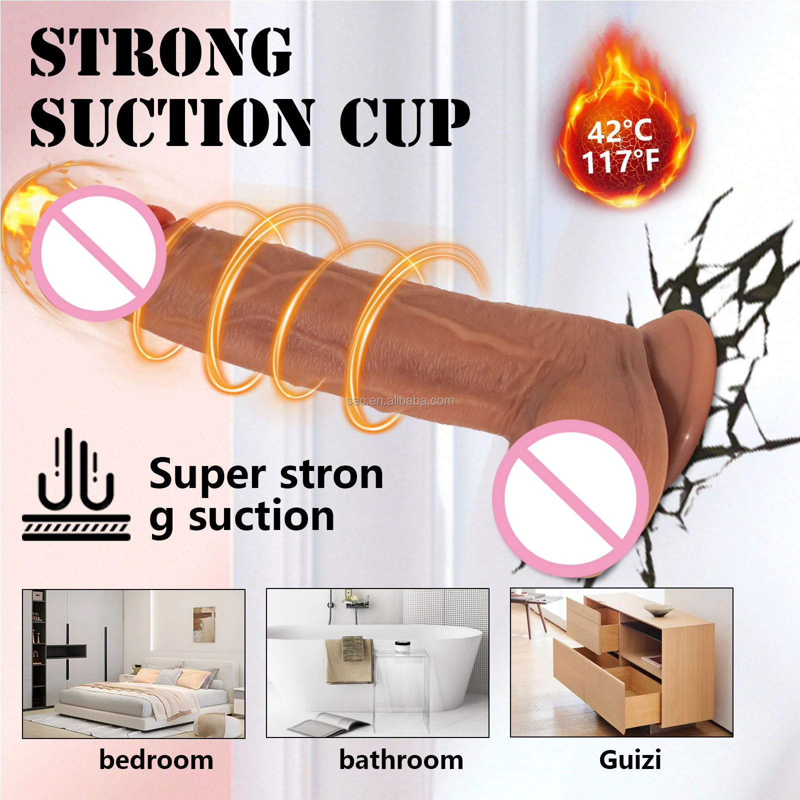 SacKnove Wholesale Long Distance Phone Wireless Remote Control Sex Toy Telescopic Realistic Automatic Thrusting Dildo With App