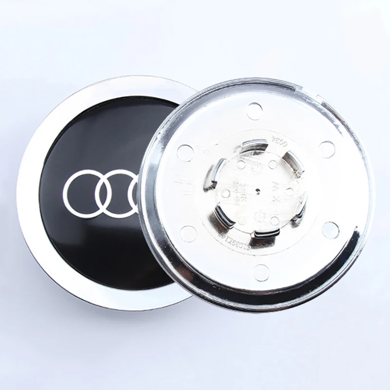 Automotive parts wheel hub cover A6C5A4B7TTA8 wheel center cover ABS rim tire center cap Audi logo wheel rim cover