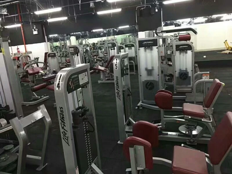 
Indoor crossfit home gym rubber floor tiles 