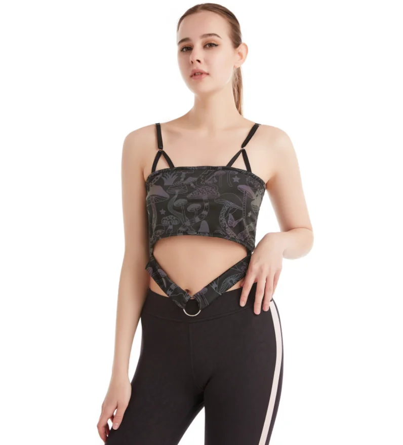 Mushroom Print tank top