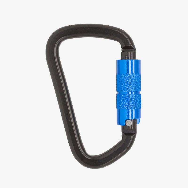 Heavy Duty 30KN Steel Carabiner D Shape Auto Lock Climbing Carabiner Hook for Aerial Work With CE Certificate Can Custom Logo