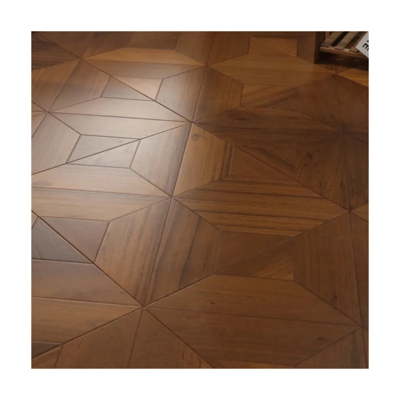 Parquet wood flooring Family background wall underfloor heating floor parquet engineered wood flooring