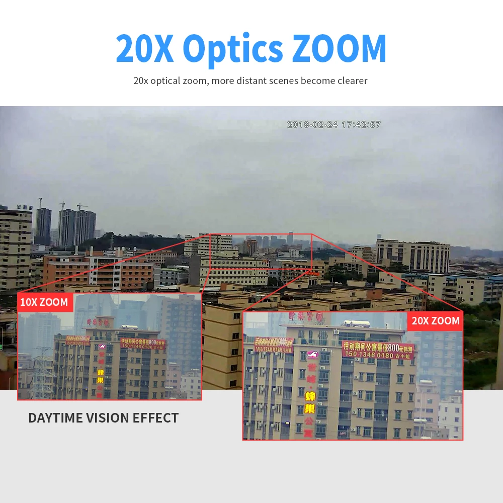  Loosafe full hd 2mp poe ptz de Высококачественная камера видеонаблюдения с обнаружением движения 20-кратным оптическим зумом 360