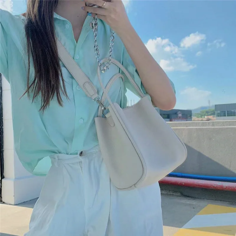 Hot sale New Fashion Soft PU Composite Bag 2pcs in 1 Shoulder Crossbody Bucket handbag Bag for women