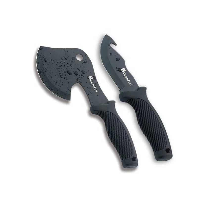 High quality stainless steel survival hatchet with PVC handlle