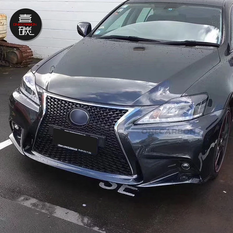 Для 2006-2012 Lexus IS Upgrade 2015 ISF спортивный передний бампер Центральная сетка противотуманные фары из полипропилена