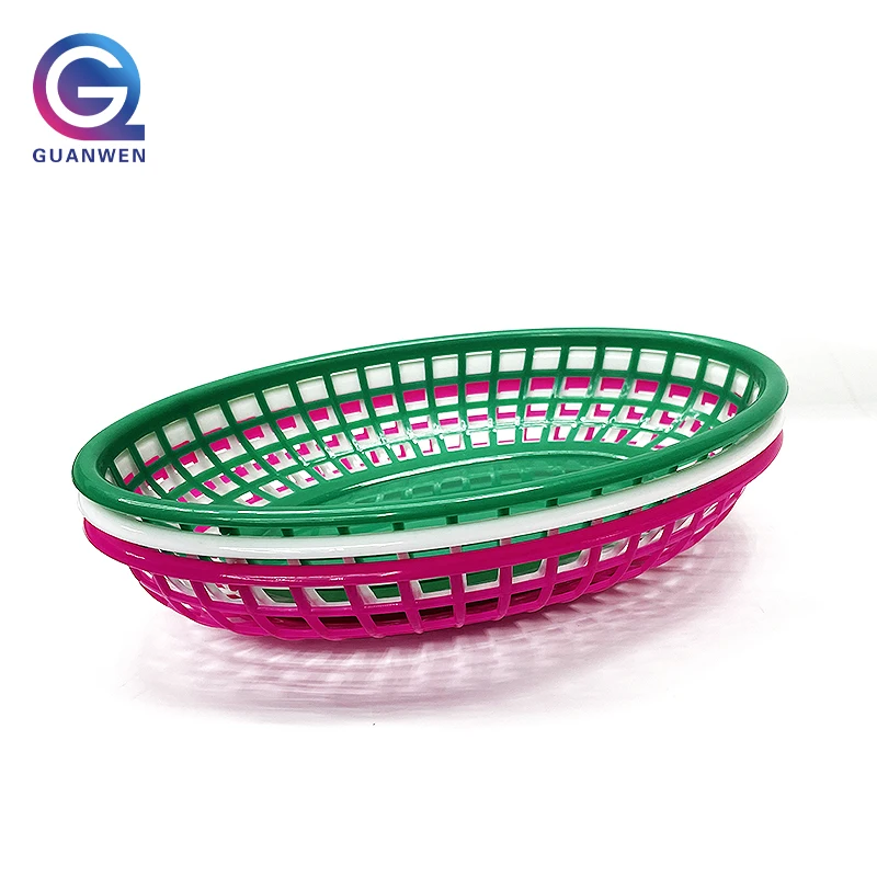 Hotel Kitchen Use Small Fruit Basket Plastic PP Storage Basket Fast Food Basket