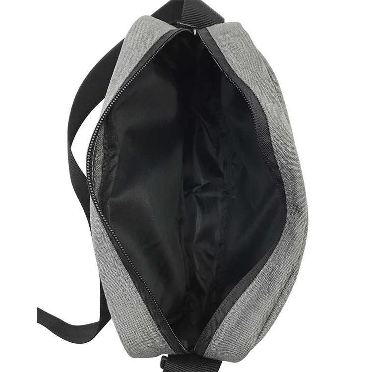 Fashion Polyester Custom Logo Small Sport Mens Crossbody Messenger Bag