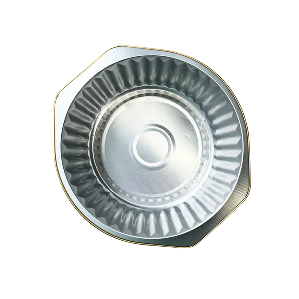 High Quality Round Shaped Restaurant Bowl Disposable Aluminum Foil Cooking Pot And Plate