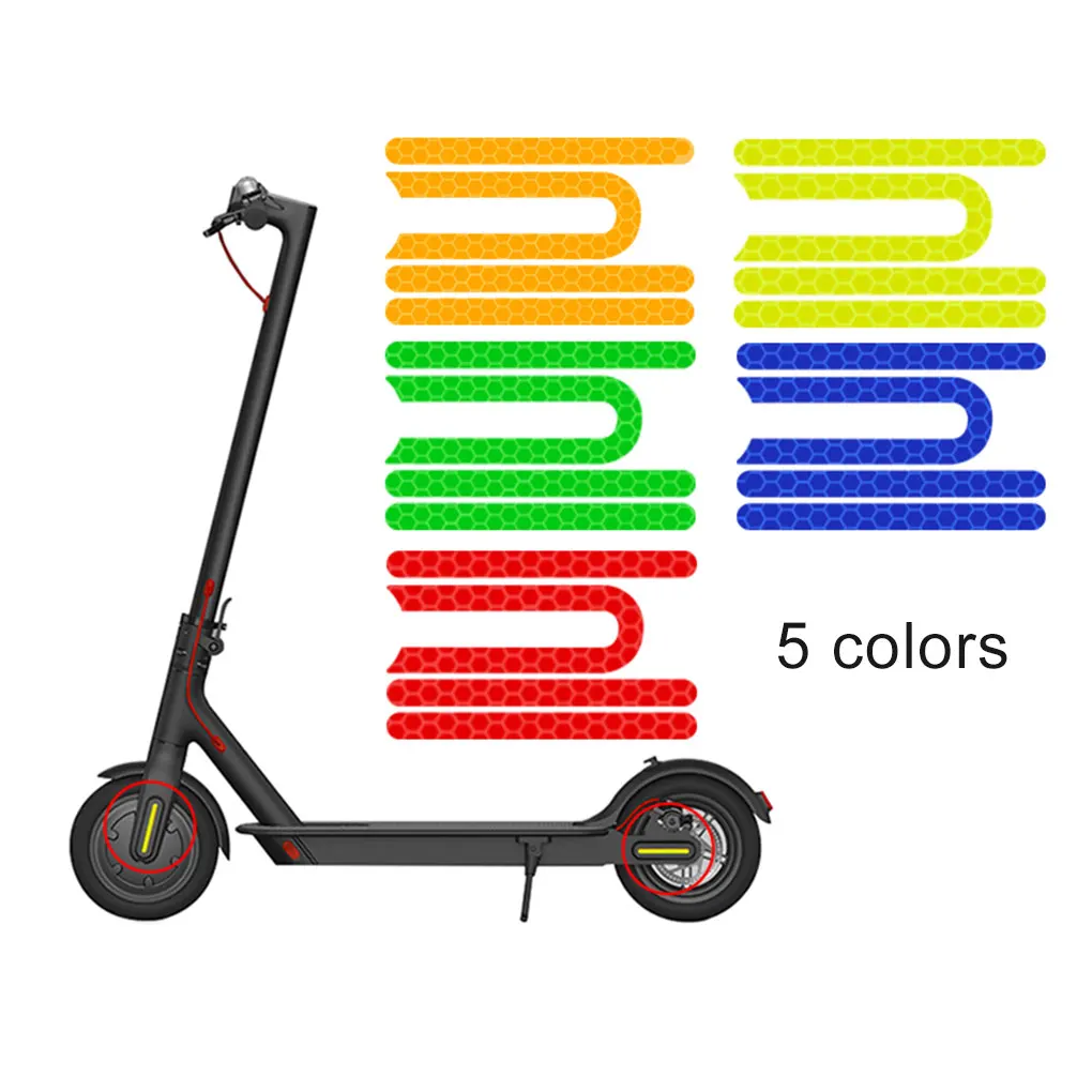 Front Rear Wheel Tyre Cover Protective Shell Reflective Sticker For Xiaomi M365 Electric Scooter Skateboard Parts