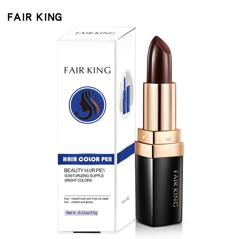 FAIR KING Natural Black Brown Hair Color Dye Pen Stick