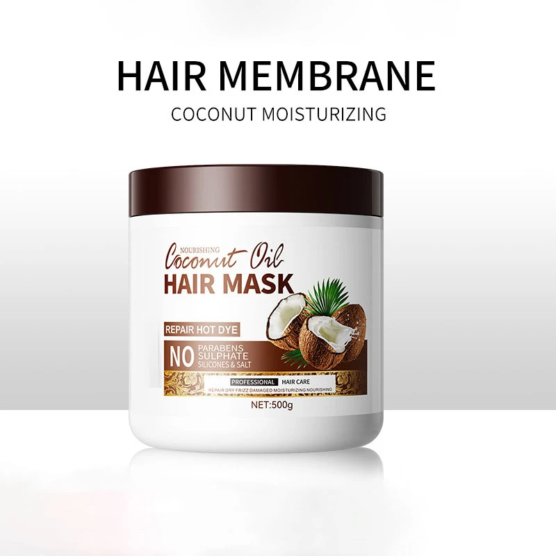 Private label moisturizing hair mask organic coconut hair mask for hair growth