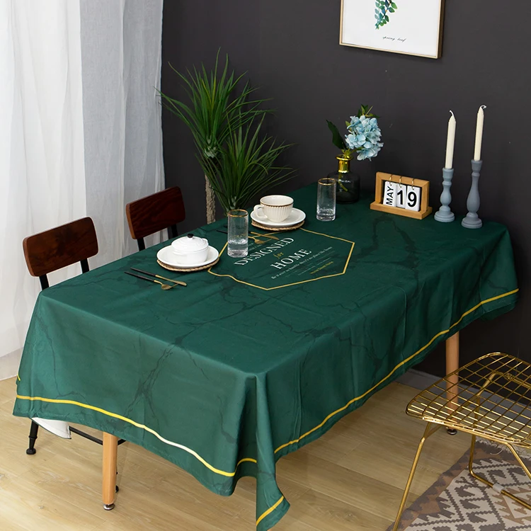 Hot Sale Wholesale Tablecloth Waterproof Oilproof Anti-scald Square Table cloth For Hotel Restaurant Household