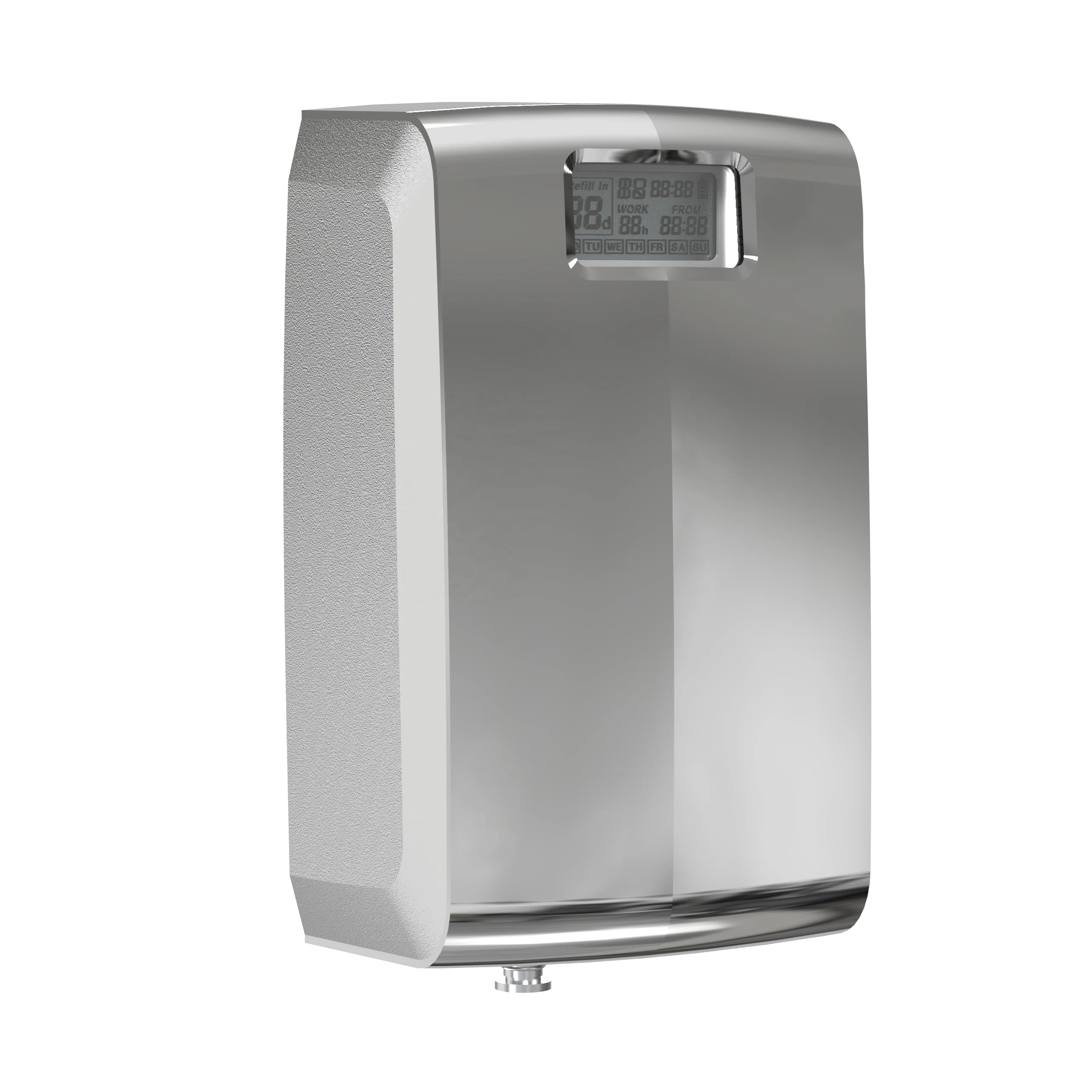 Factory OEM Chromed Stainless Steel LCD Toilet Bowl Cleaner Automatic Dispenser Drip Urinal Deodorizer Dispenser