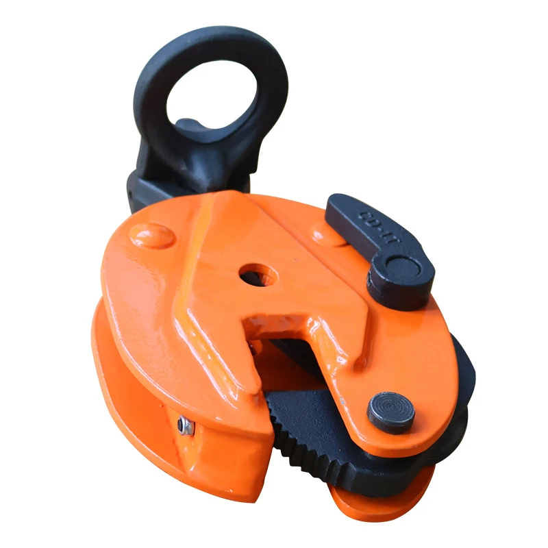 CDH type Vertical plate lifting clamp safety factor 4 times forged 8 ton Carbon Steel Vertical Lifting Clamp