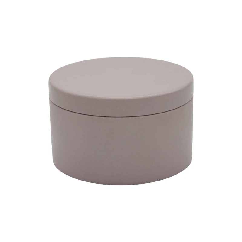 Matte Black Candle Tin With Lid And Gift Box,tin Cans For Candle Making Candle Making Tins White