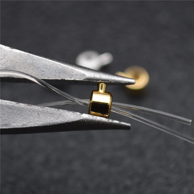 High Quality  Jewelry Making Craft Findings DIY Gold Platinum Crimp End Beads Stopper