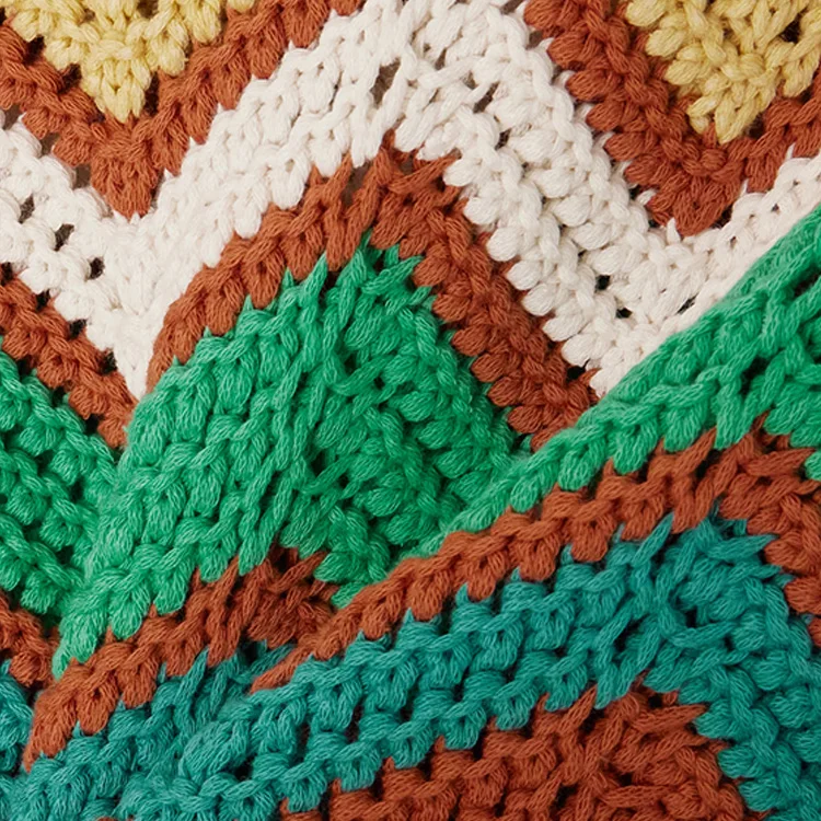 Knitwear Manufacturer Custom Spring Autumn Crew Neck Long Sleeve Striped Knit Women Pullover Sweater