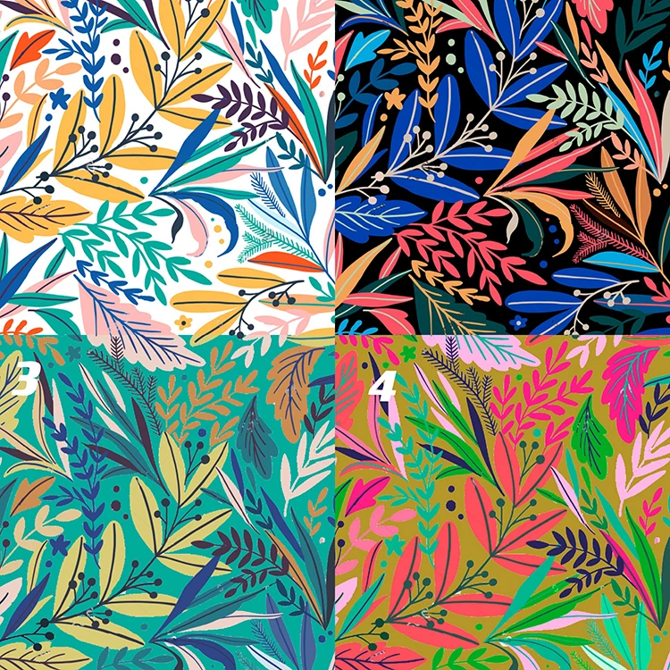 Harvest 100% rayon plain base fabric digital customer customized pattern soft hand feeling and fashion design