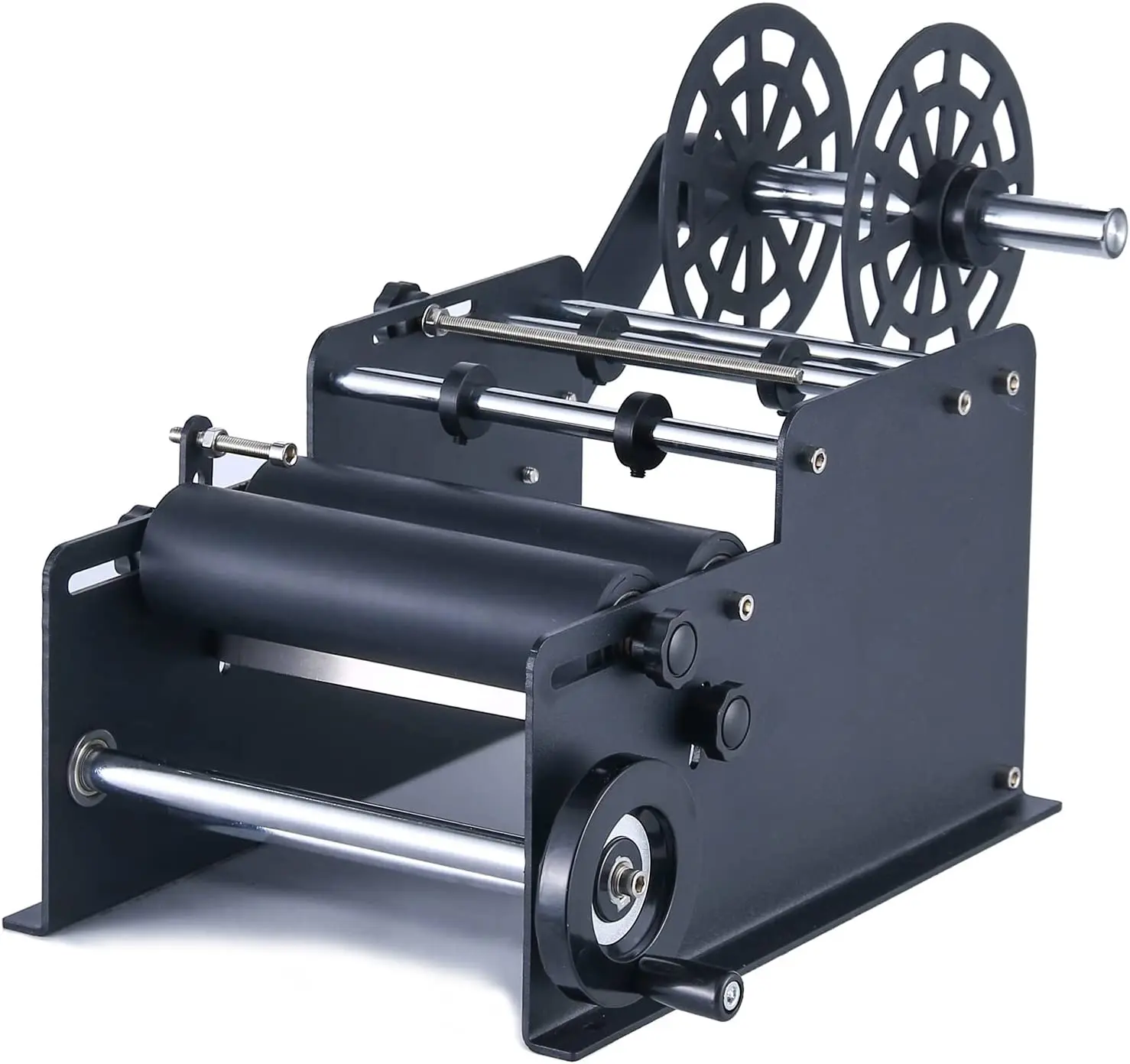 ZS-50 Manual Mineral Water Plastic Round Bottle Labeling Machine For Round Bottles Sticker Label Packing Machine