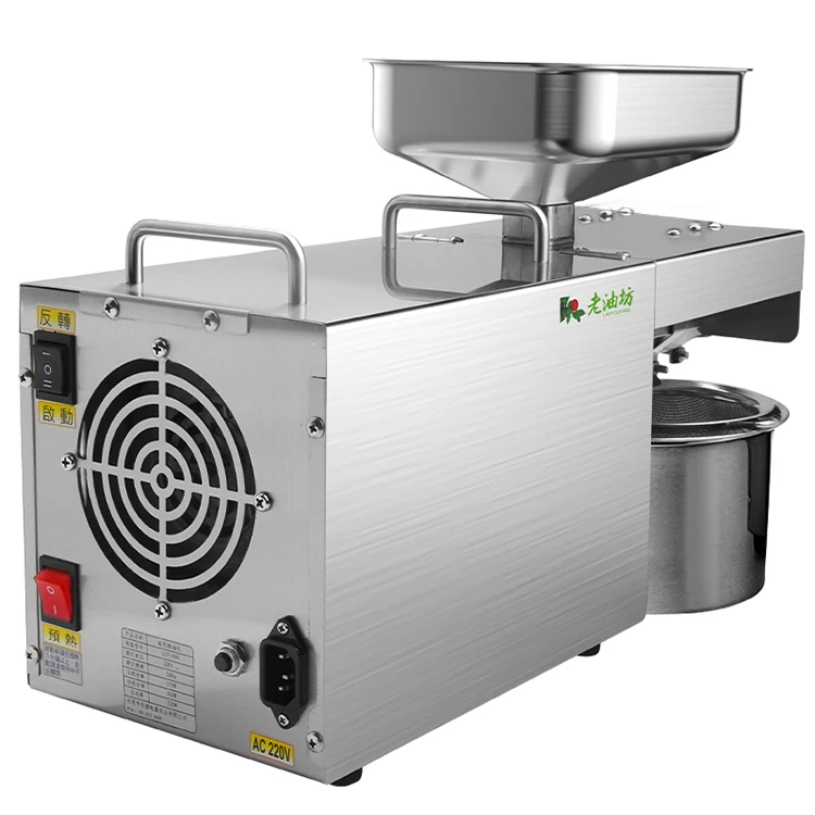 MJ 5kg/h Oil Pressers Mini Home use Peanut Walnut Coconut Avocado Cocoa Soybean Sesame Sunflower Screw Oil Press Machine